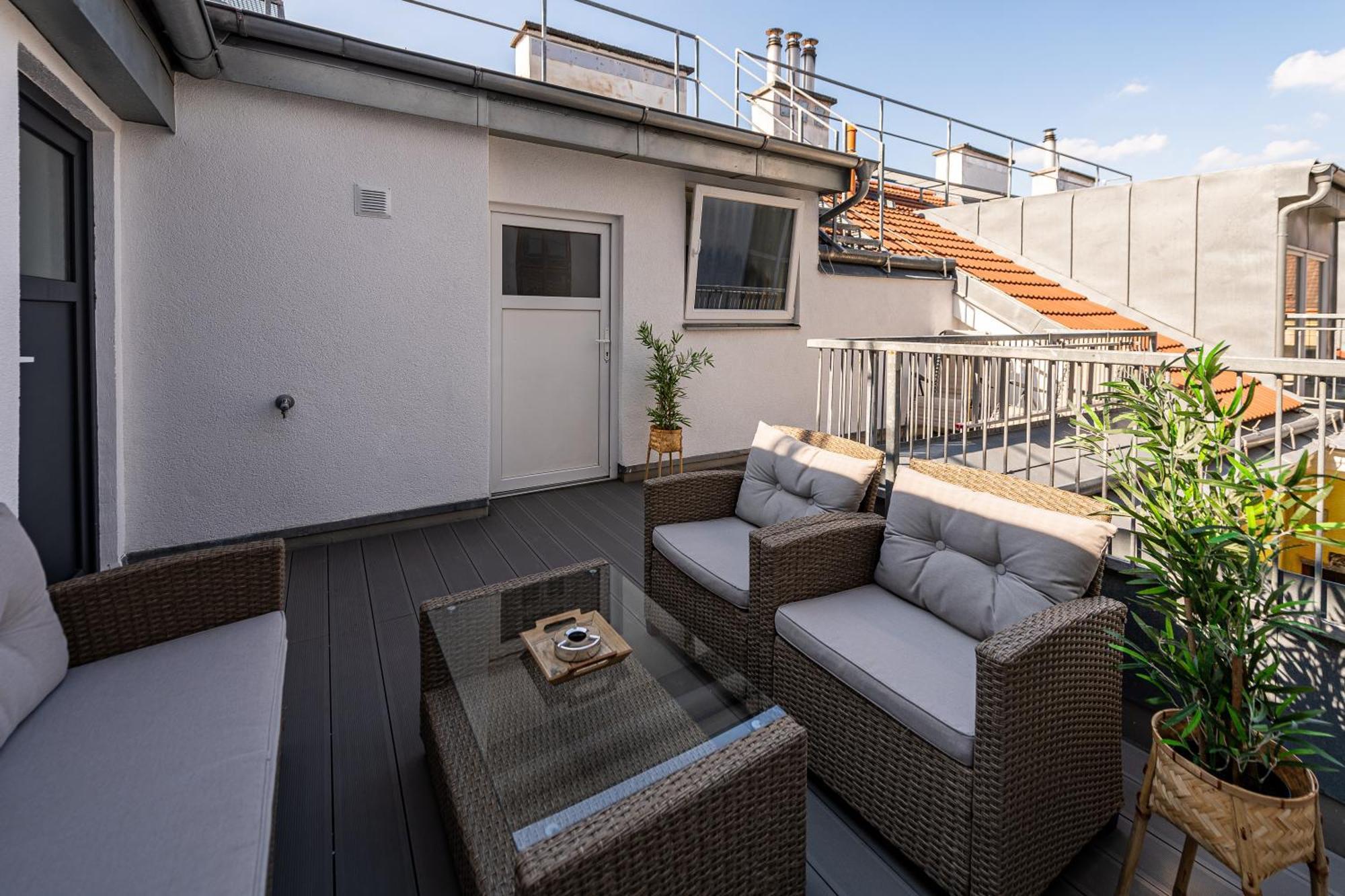 Apartment With Balcony Near Augarten Viena Exterior foto